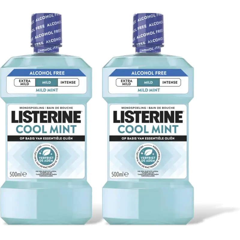 Mondwater cool mint mild 2-pack
