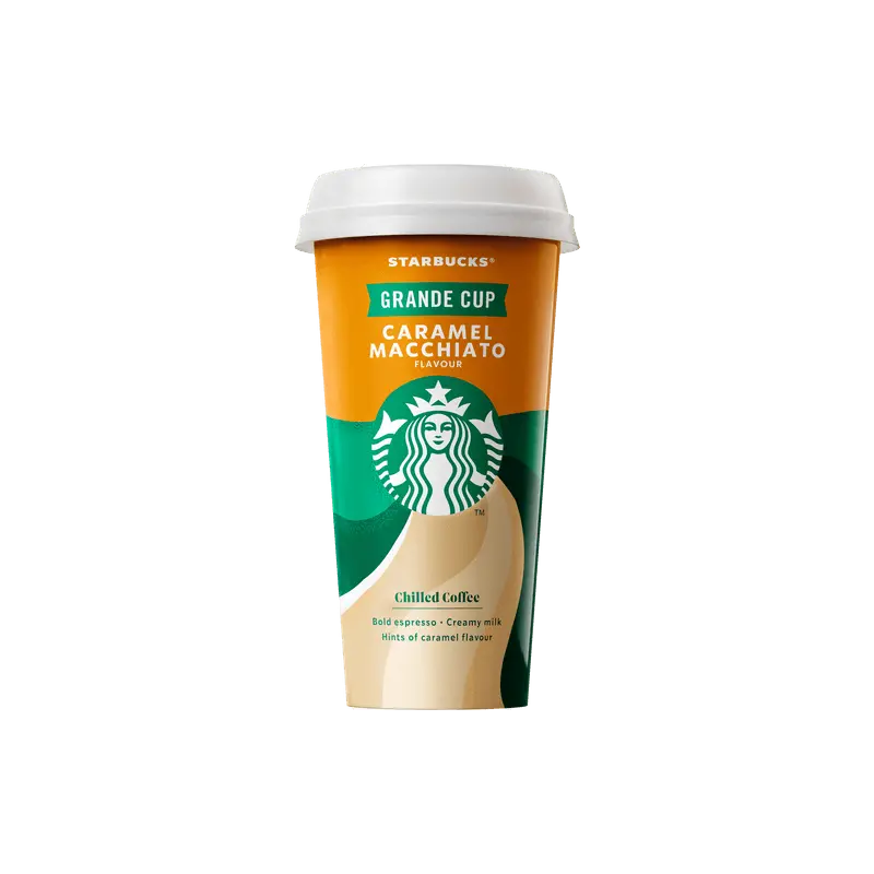 Chilled classic caramel macchiato