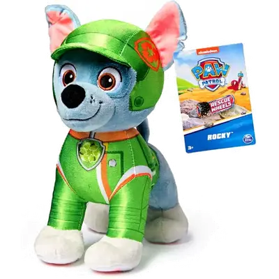Reddingswielen pluche speelgoed Rocky - 19 cm, meerkleurig