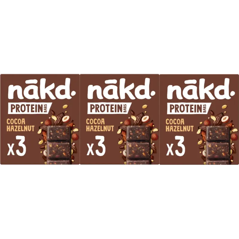 Protein bars cocoa hazelnut 3-pack