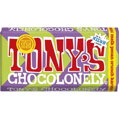 Chocolonely melk pecan crunch karamel