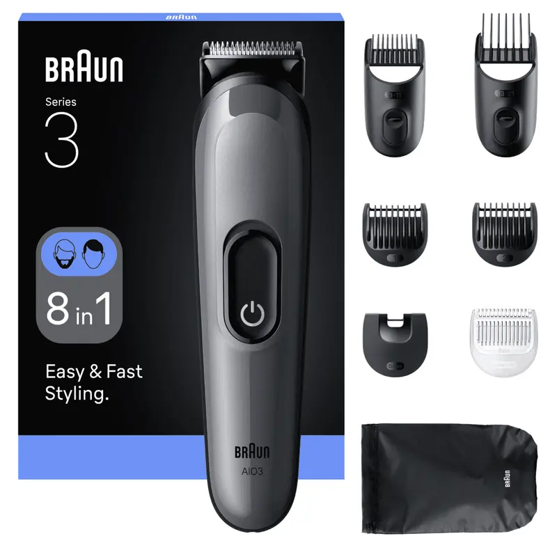 MG Styler MGK3540 multifunctionele trimmer - 1 stuk - 5-in-1 verzorgingsset - zelfslijpende messen