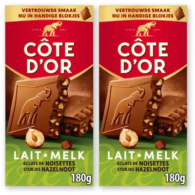melk stukjes hazelnoot 2-pack