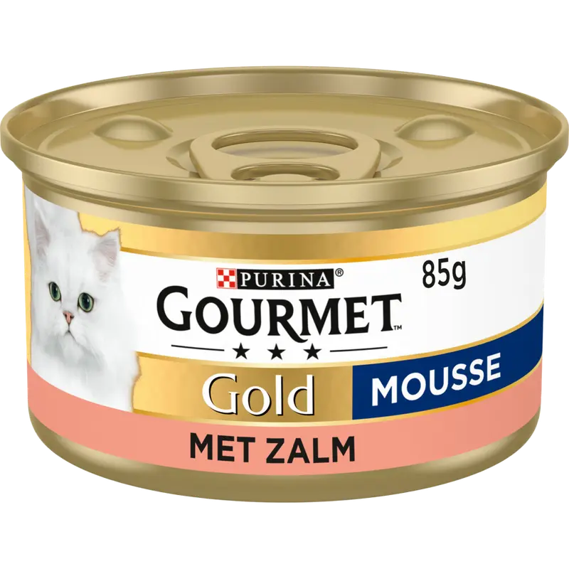 Gold mousse met zalm