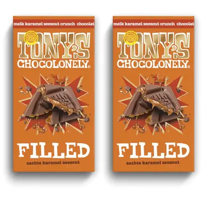 Filled melk karam zeezout crunch 2-pack