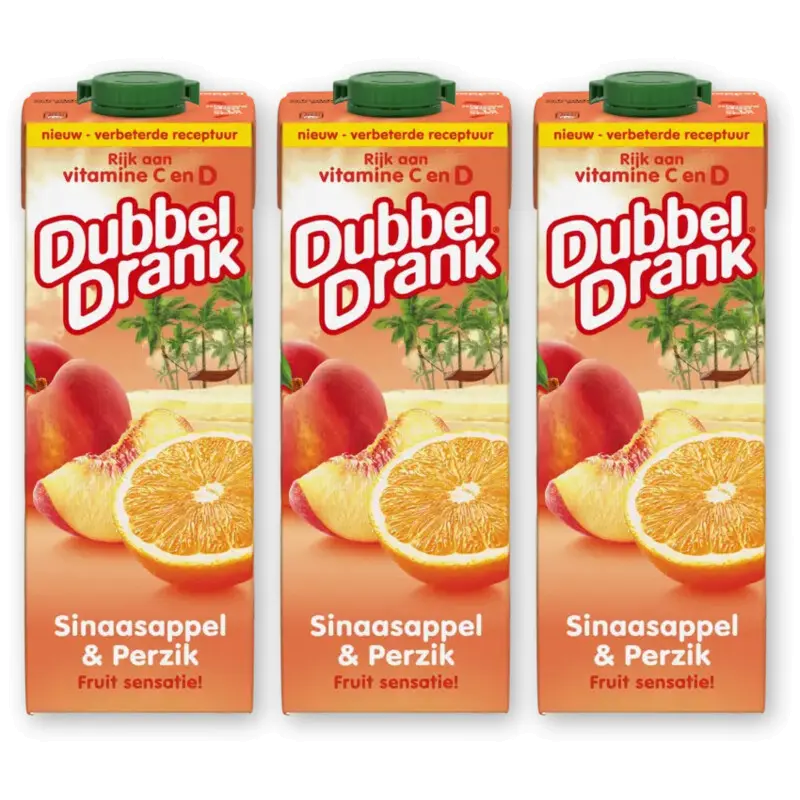 Sinaasappel & perzik 3-pack