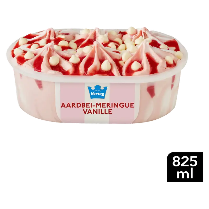 IJs IJssalon Aardbei-Meringue Vanille 825 ml