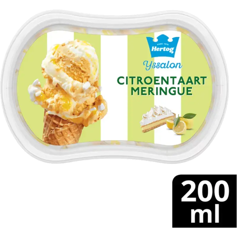 IJssalon Mini IJs Citroentaart Meringue 200 ml