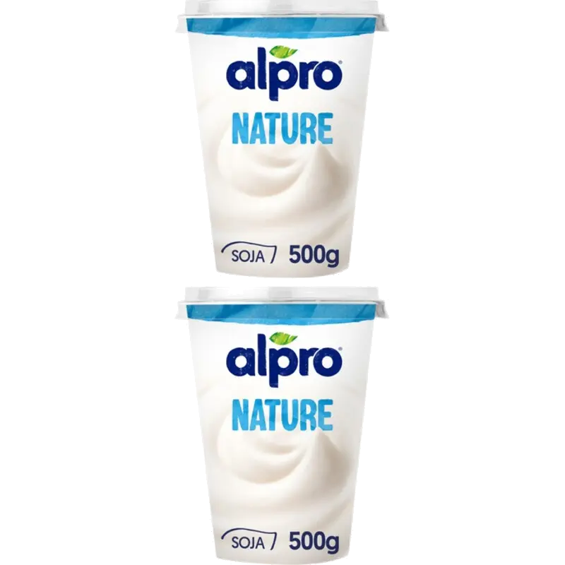 Plantaardige yoghurt nature 2-pack