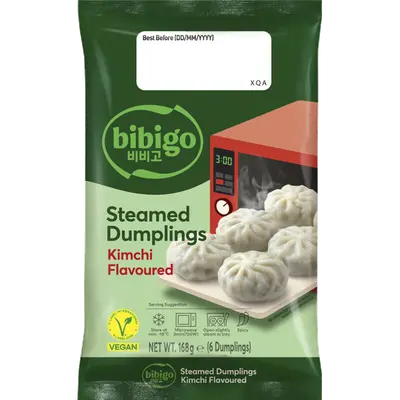 Steamed dumplings kimchi flavour