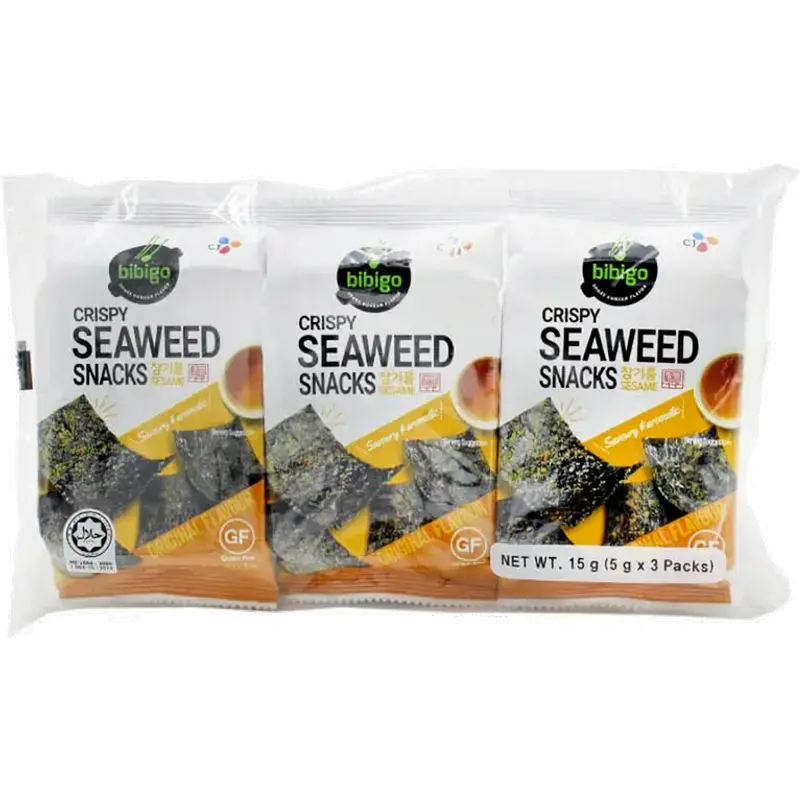krokante zeewiersnack sesam 3 x 5 g