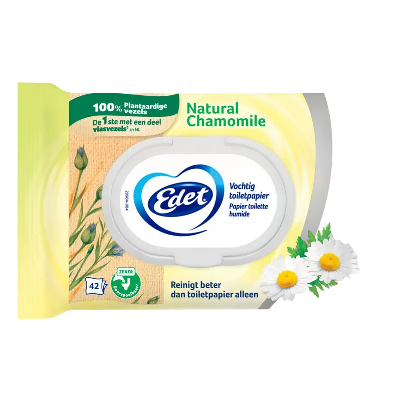 Vochtig toiletpapier kamille 42 Stuks