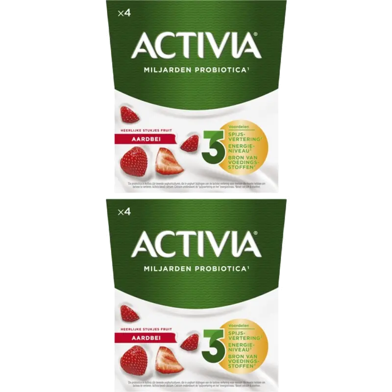 Yoghurt aardbei 2-pack