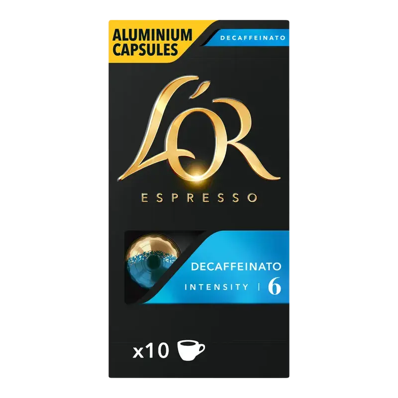 Espresso Decaffeinato Aluminium Capsules 10 Stuks