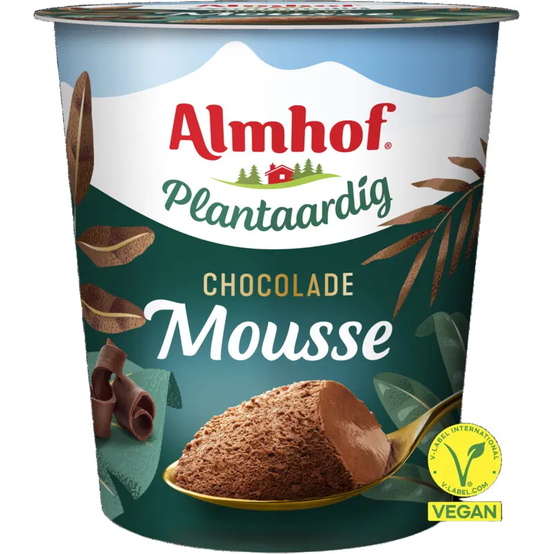Plantaardig chocolade mousse