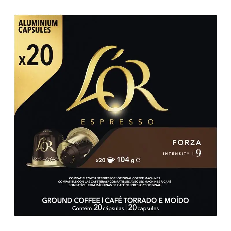Espresso Forza Koffiecups Voordeelpak 20 stuks