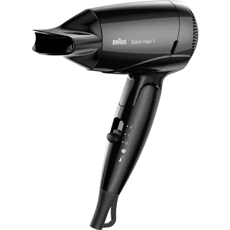 Haardroger Satin Hair 1 HD130 Reis Zwart (BRHD130E)