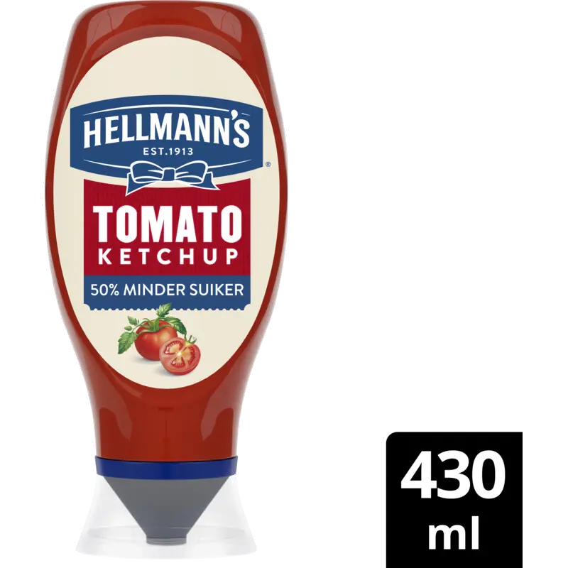 Ketchup 50% minder suiker