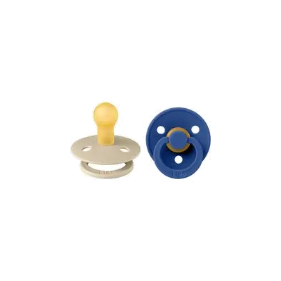 Colour Pacifier - Maat 1 - Fopspeen - 2 stuks - Vanilla / Cornflower