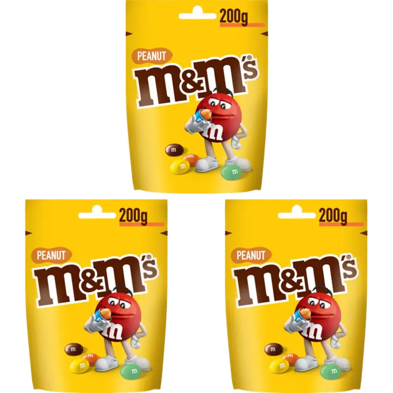 Pinda melk chocolade 3-pack