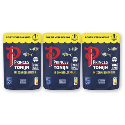 Tonijn in zonnebloemolie 3-pack