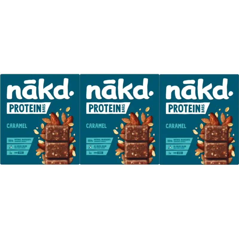 Protein bars caramel 3-pack