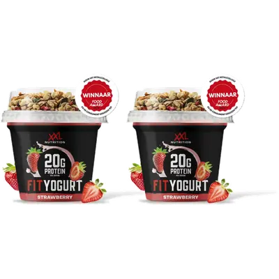 Fit yoghurt protein strawberry 2-pack