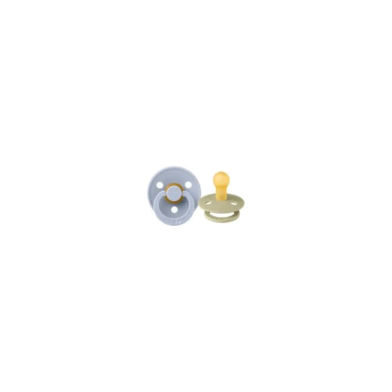 Colour Pacifier - Maat 1 - Fopspeen - 2 stuks - Khaki / Dusty Blue