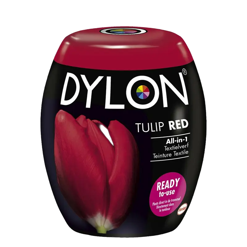 2x Dylon Textielverf Red Tulip 350