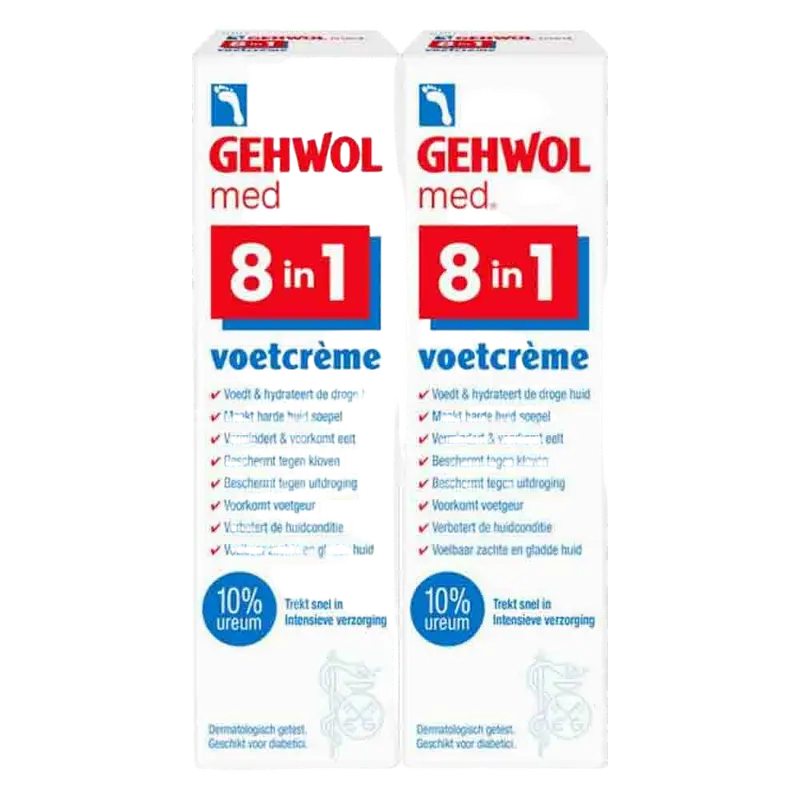 2x Gehwol Voetcreme 8 in 1 75 ml