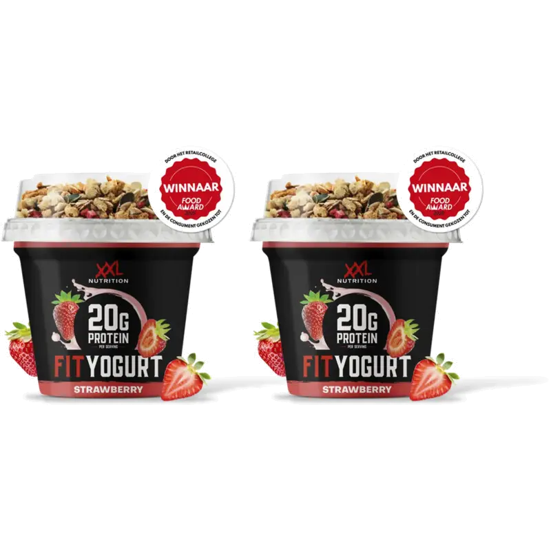 Fit yoghurt protein strawberry 2-pack