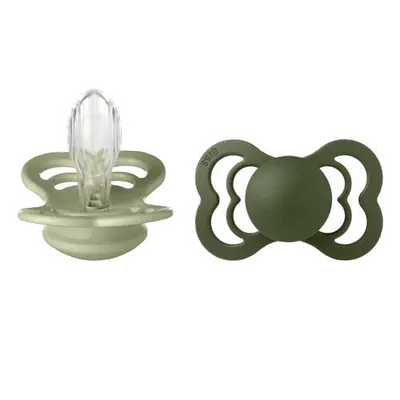 Supreme fopspeen - maat 2 - Sage / Hunter Green (2 stuks)