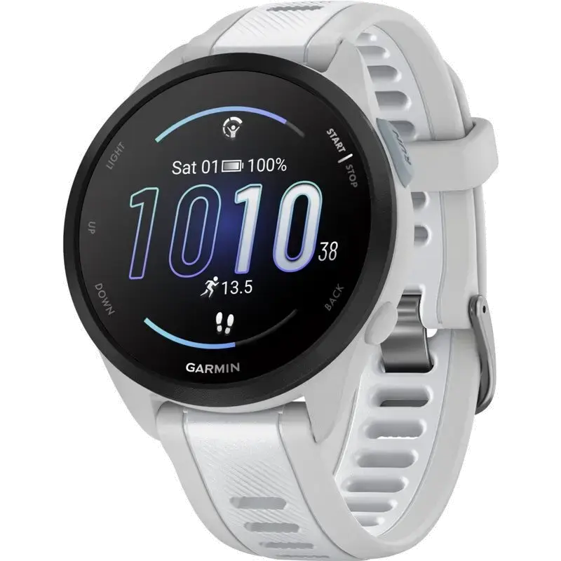 Forerunner 165 Music - hardloophorloge - 43 mm - mistgrijs-witsteen