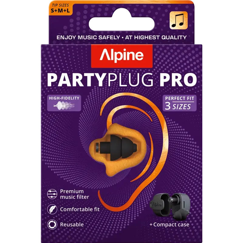 PartyPlug Pro Oordoppen Black 1 Paar