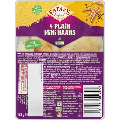 Mini naan plain