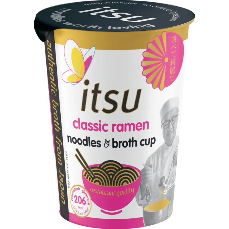 Classic ramen noodles & broth cup
