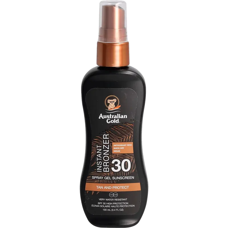 Instant Bronzer Zonnebrand Spray Gel SPF30