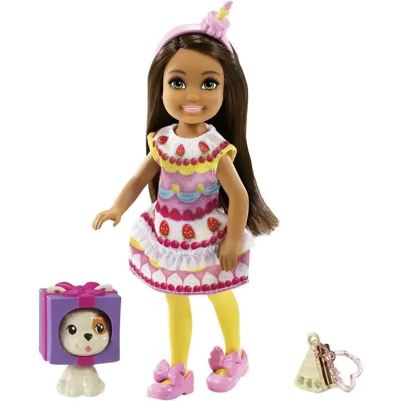 Club Chelsea modepop met cupcakejurk - 15 cm, roze
