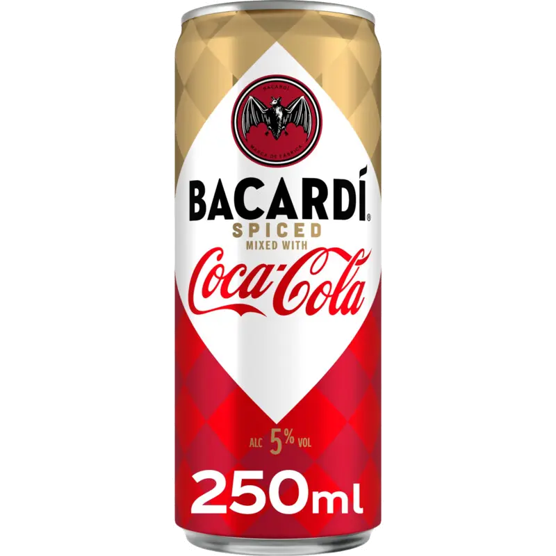 Spiced mixed with Coca-Cola