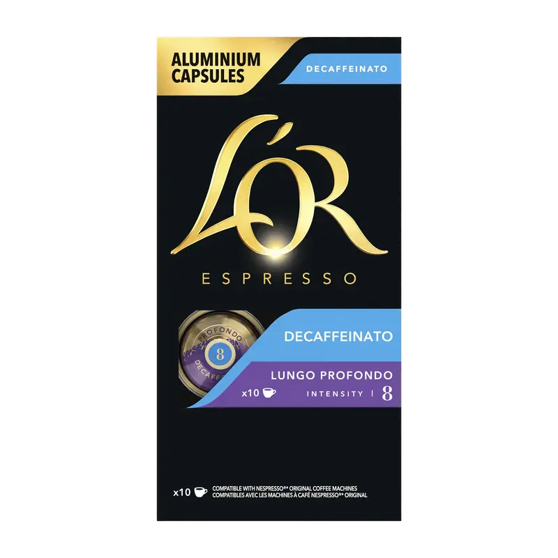Decaffeinato lungo profondo capsules