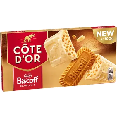 Biscoff chocoladereep wit bel