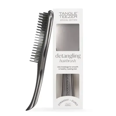 Detangling Hairbrush Midnight Silver Chrome