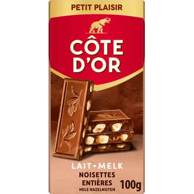 Melkchocolade Met Hele Hazelnoten 100g