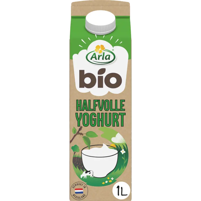 Biologisch milde halfvolle yoghurt