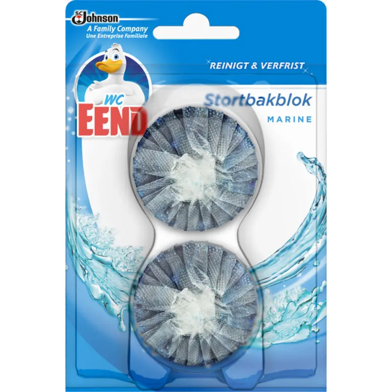 2x WC Eend Stortbakblok Blauw 2x 50