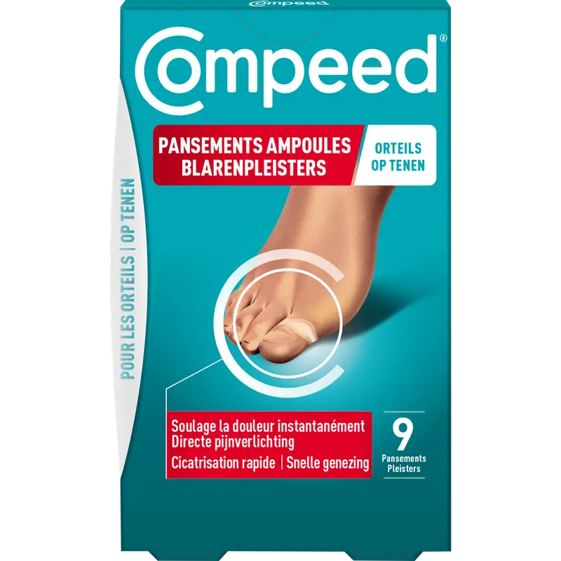 Blarenpleister op Tenen 9 stuks