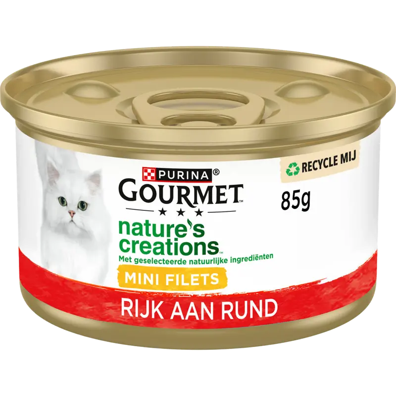 Natuurlijke creatie rijk aan rund kattenvoer 85 g