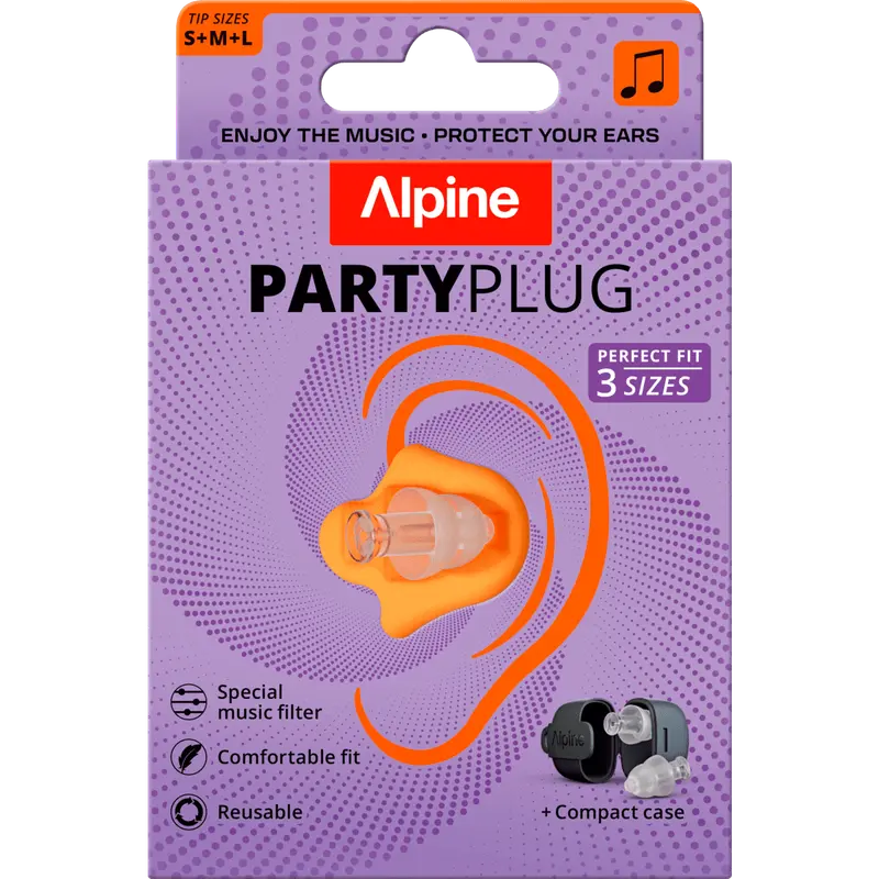 PartyPlug Transparant Herbruikbare Muziek Oordoppen 1 paar