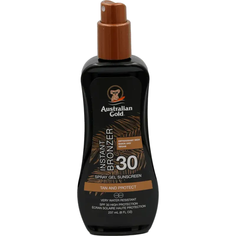 Tan & Protect Instant Bronzer Zonnebrand Spray Gel SPF30