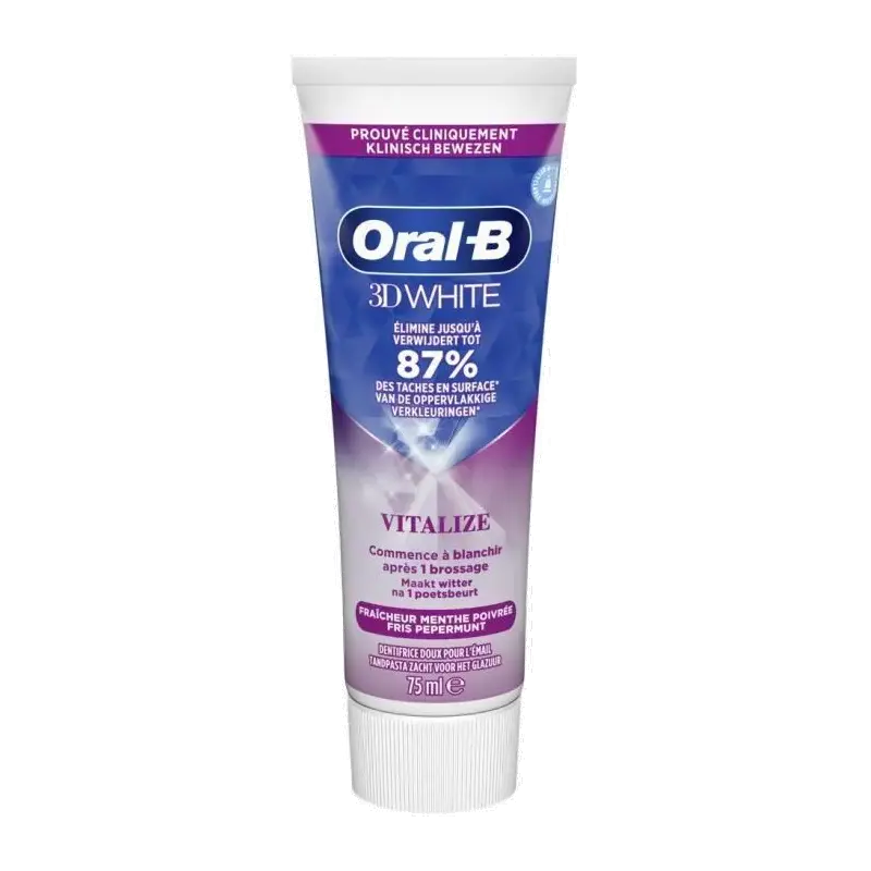40% korting: Oral-B Tandpasta 3D White Vitalize 75 ML